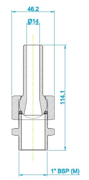 FT1013 14mm Single Jet