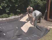 fitting a stone liner