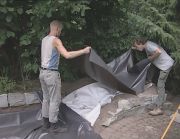 fitting watercourse liner
